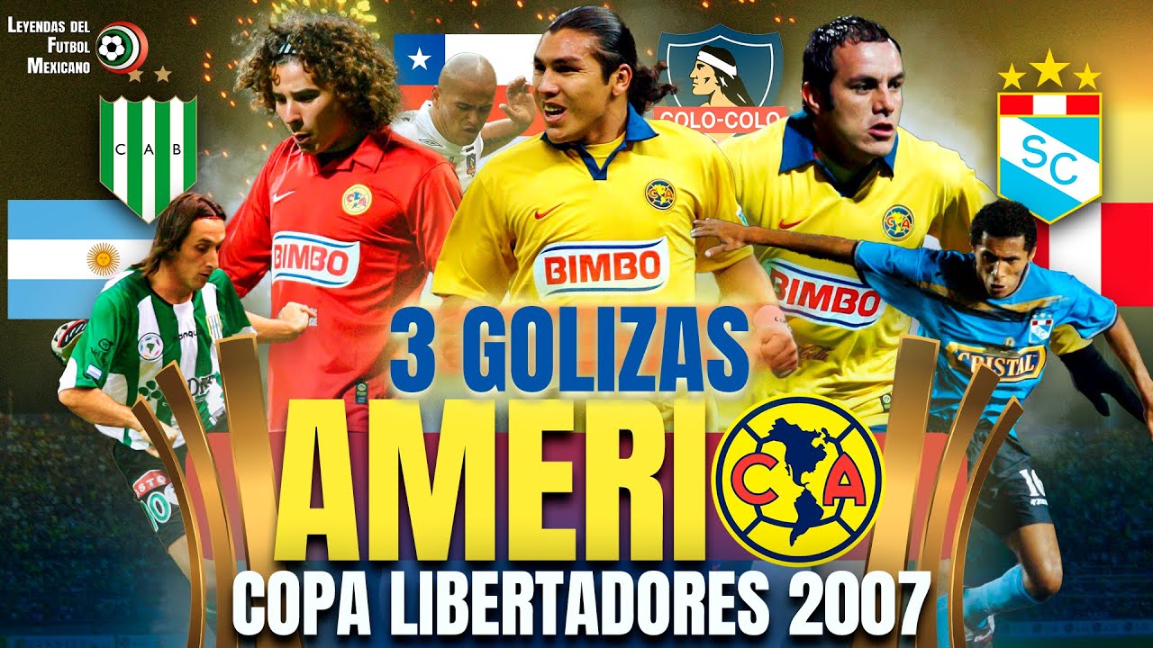 3 GOLEADAS que el AMÉRICA le CLAVÓ a SUDAMÉRICA ⚽ Libertadores 2007 - Sporting, Colo Colo, Banfield