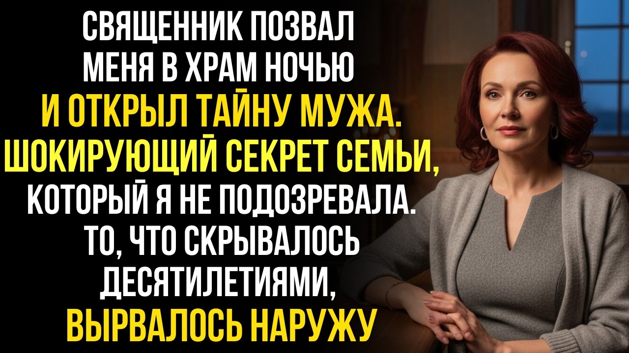 Священник Позвал Меня в Храм Посреди Ночи — И Раскрыл Шокирующую Тайну Моего Мужа!