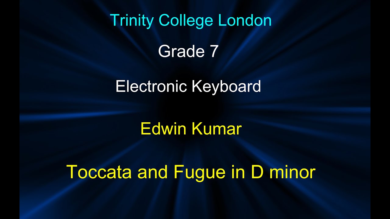 Toccata and Fugue in D minor | TCL | Grade 7 | Electronic Keyboard | Jubilant School of Music