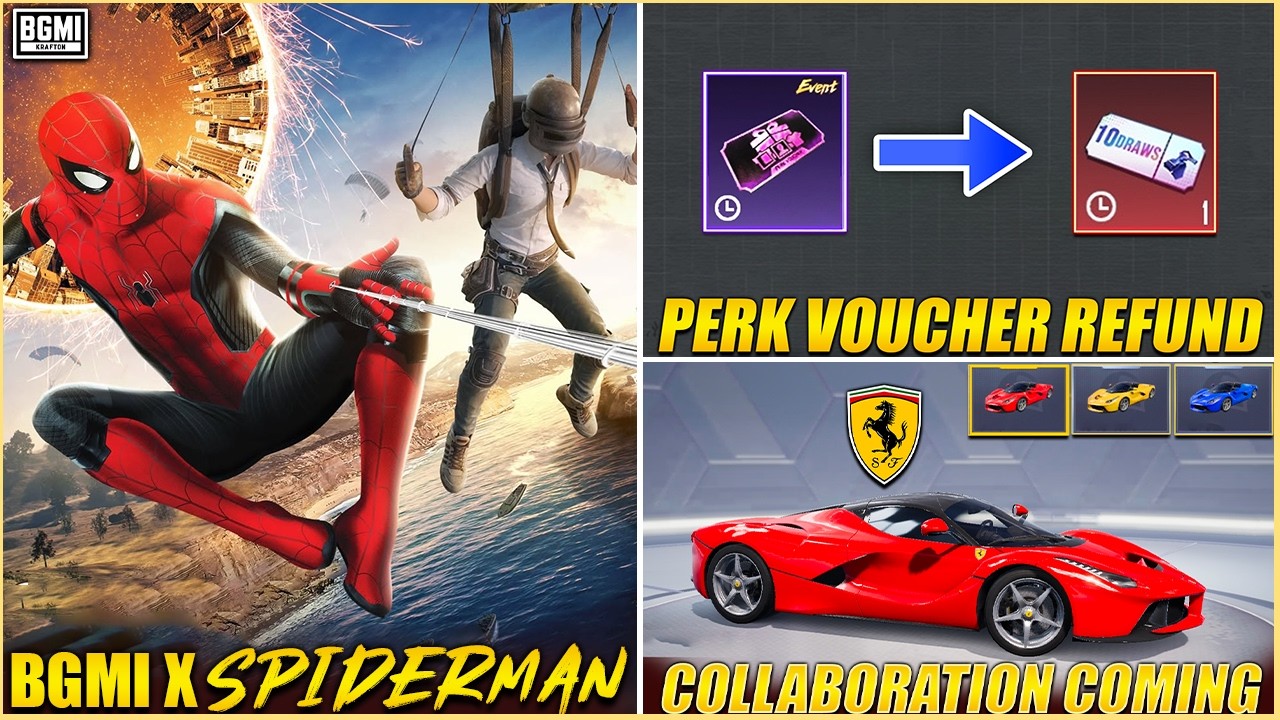 🔥 BGMI X SPIDERMAN - NARUTO CONFIRMED || 50 PERK VOUCHER RETURN || 4.5 BETA TIMETABLE