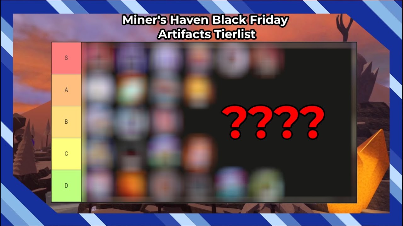Miner's Haven - Black Friday Artifacts Shopping List