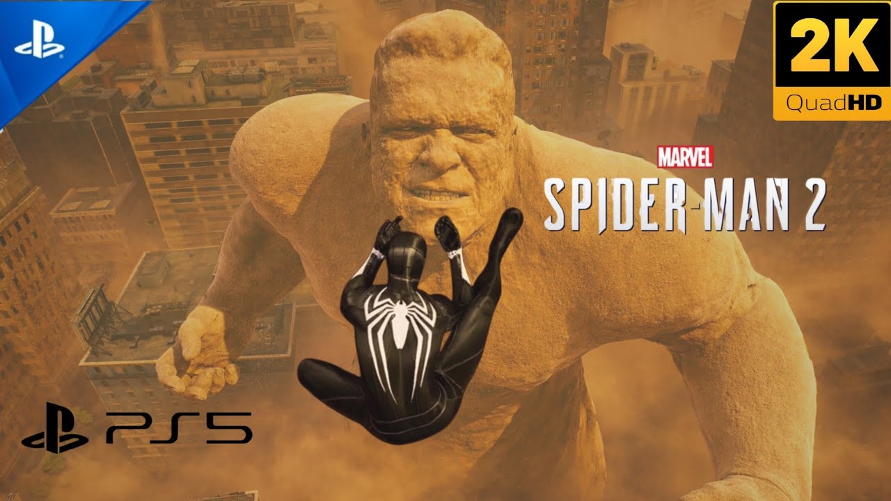 (PS5) Spider-Man 2 Sandman Full Boss Fight | ULTRA Realistic Graphics Gameplay [2K 60FPS HDR]
