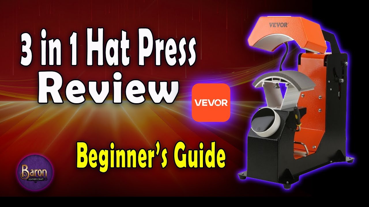 Vevor 3-in-1 Hat Press Review & Beginner’s Guide – Budget Heat Press for Custom Hats!🔥