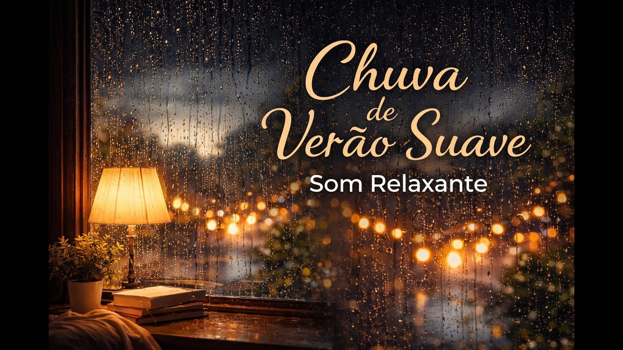 🌧️ Chuva Forte de Verão ⛈️ Som Relaxante de Chuva para Dormir