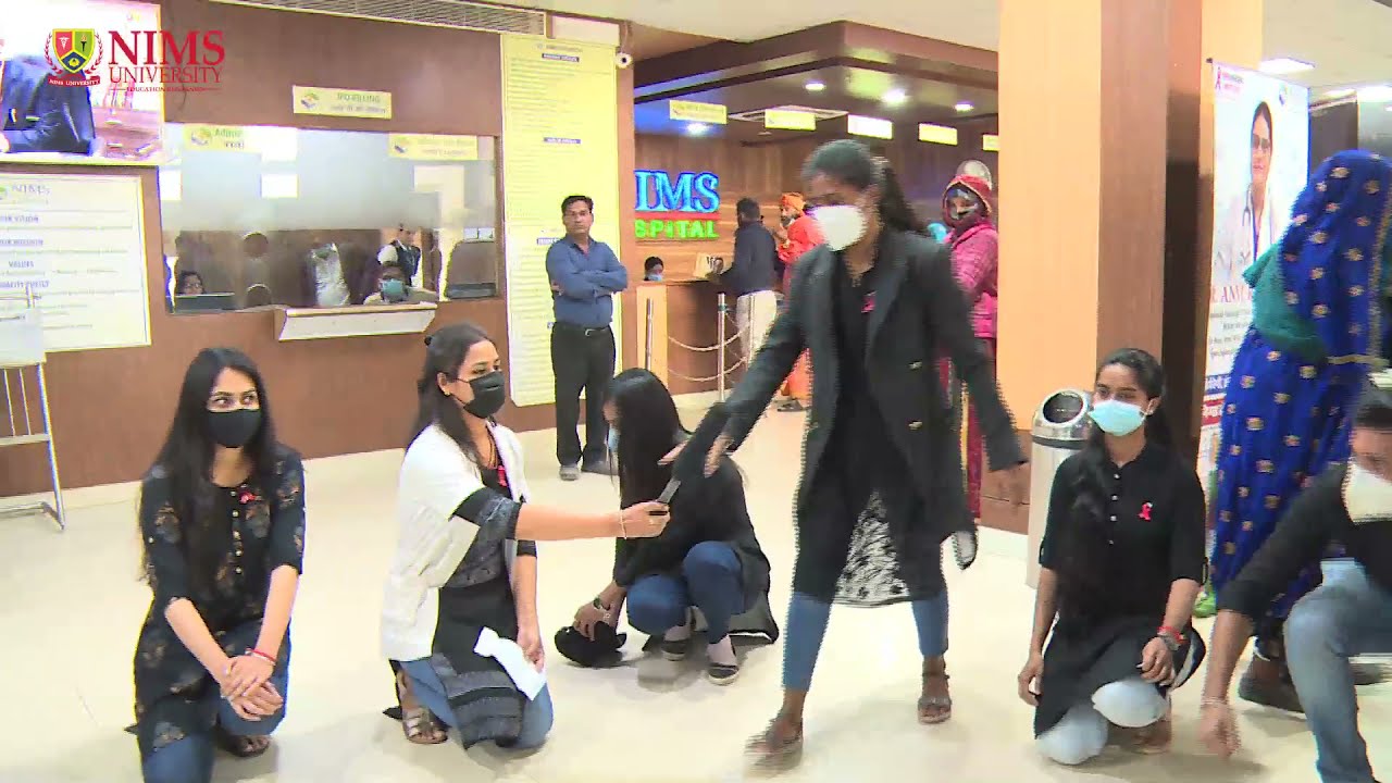 This World AIDS Day NIMS Students Perform Awareness Activity at NIMS Hospital.