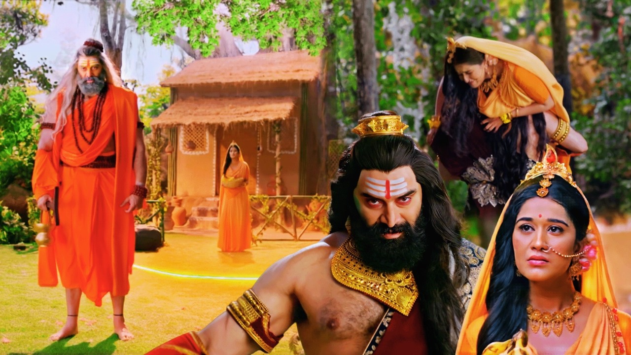 सीता हरण | ऋषि का रूप धरकर आया रावण, छल से किया माता सीता का हरण || Shrimad Ramayan #MEP23