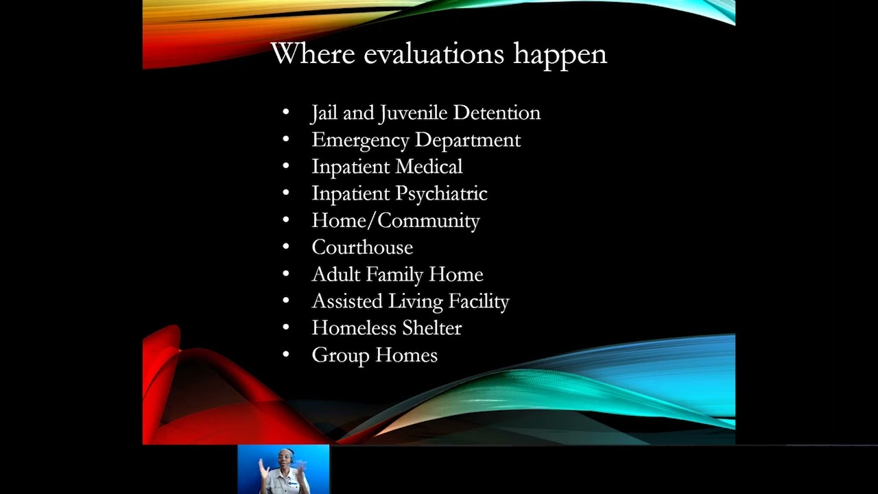 Involuntary Treatment Act 101 -- Overview of involuntary substance use and mental health treatment