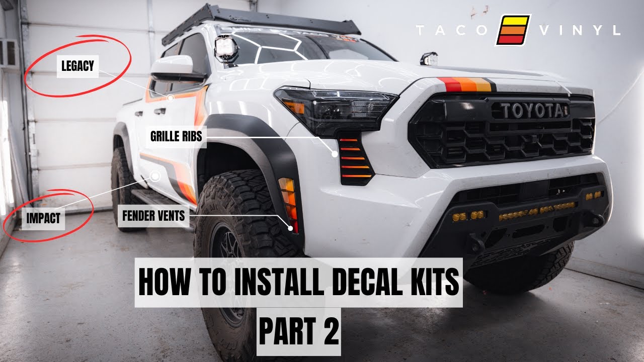 How to Install Our New Decal Kits for the 4th Generation Tacoma | Part 2