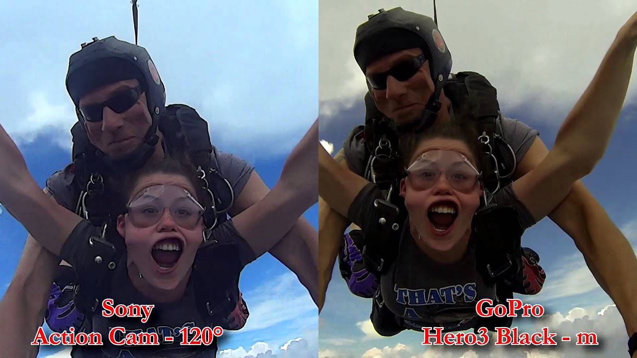 Sony Action Cam Vs GoPro Hero3 Black