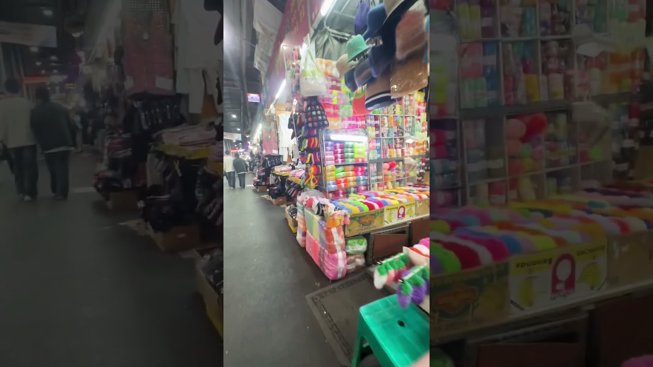 Night Market- not crazy busy! #market #nightmarket #asiancountry #koreanadventures #shopping