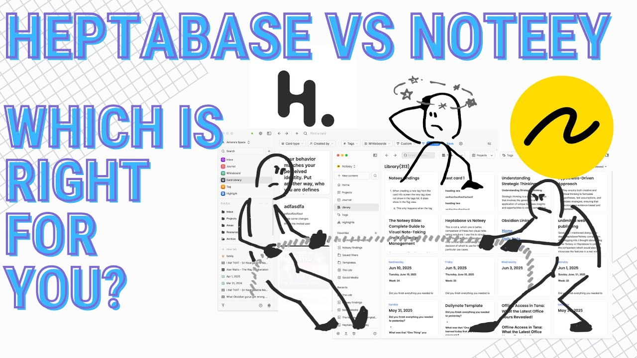 Noteey v Heptabase - Web Viewer