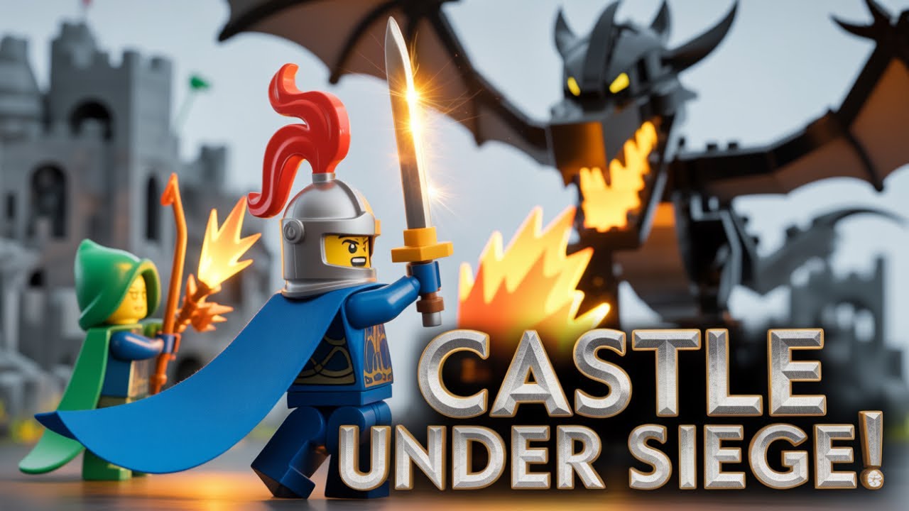 LEGO Castle Siege: Knights vs Shadow Dragon! ⚔️
