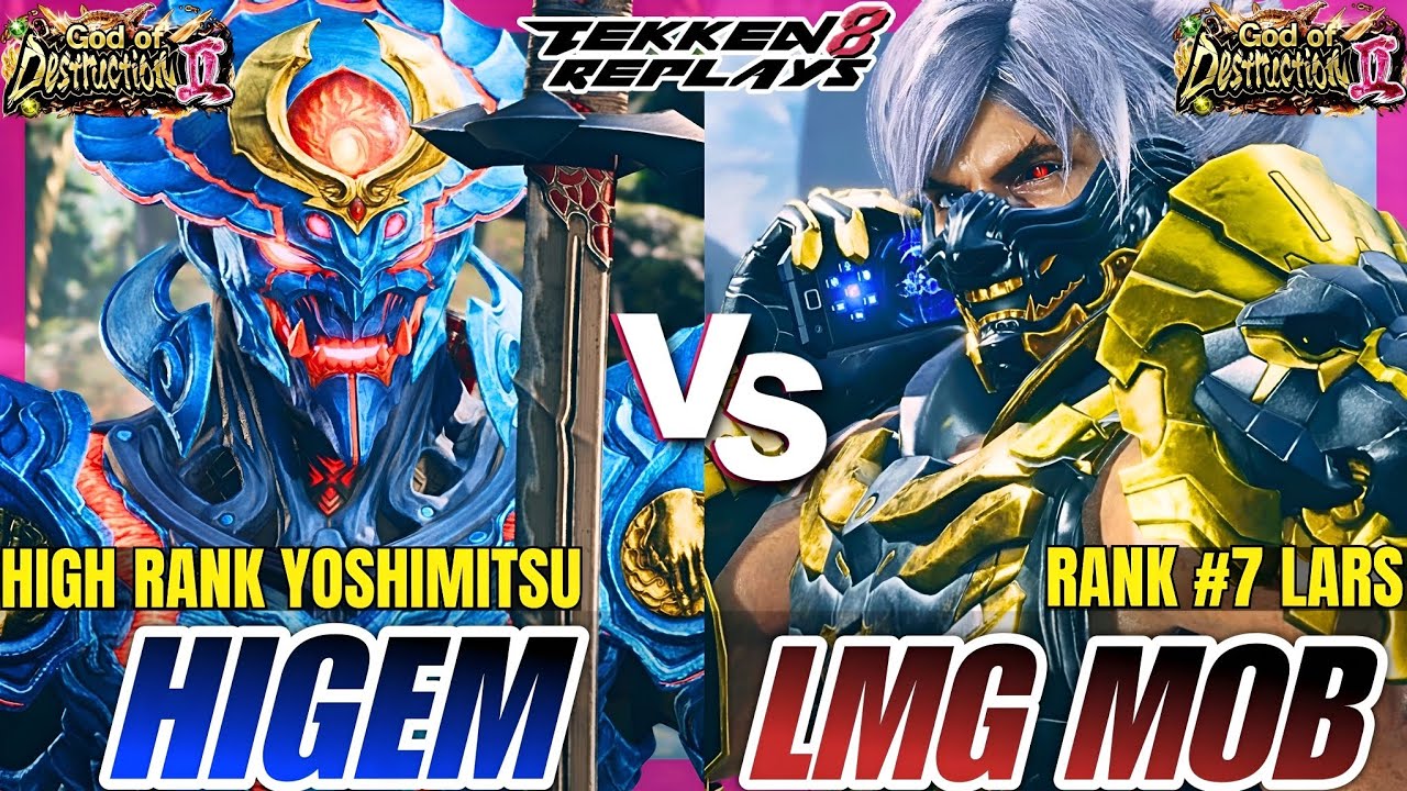 Tekken 8 - Higem (Yoshimitsu) vs LMG Mob (Lars) - High Level Ranked Match Replay