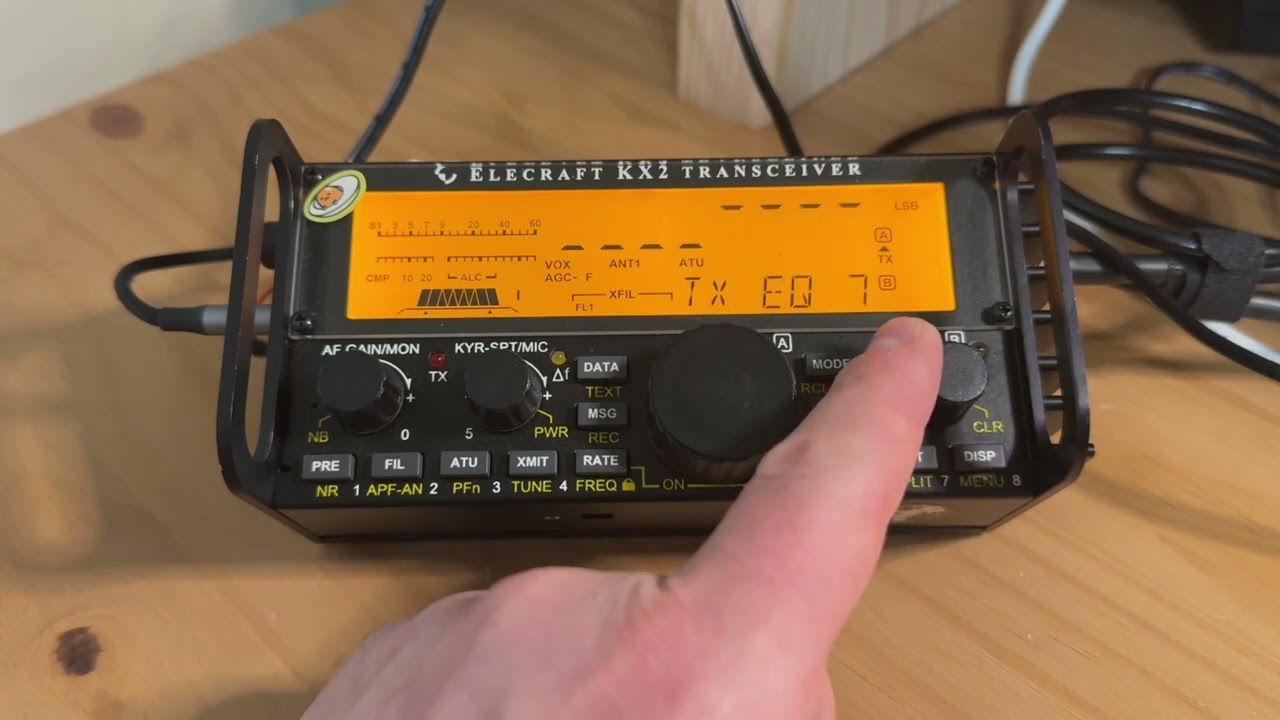 Elecraft KX2 SSB TX EQ & Speech Compression Settings