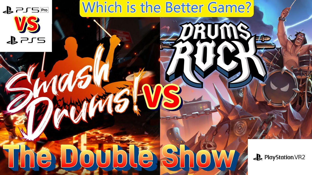 Double Show — Drums Rock против Smash Drums — PS VR2 на базе PS5 и PS5 Pro — геймплей и мнения
