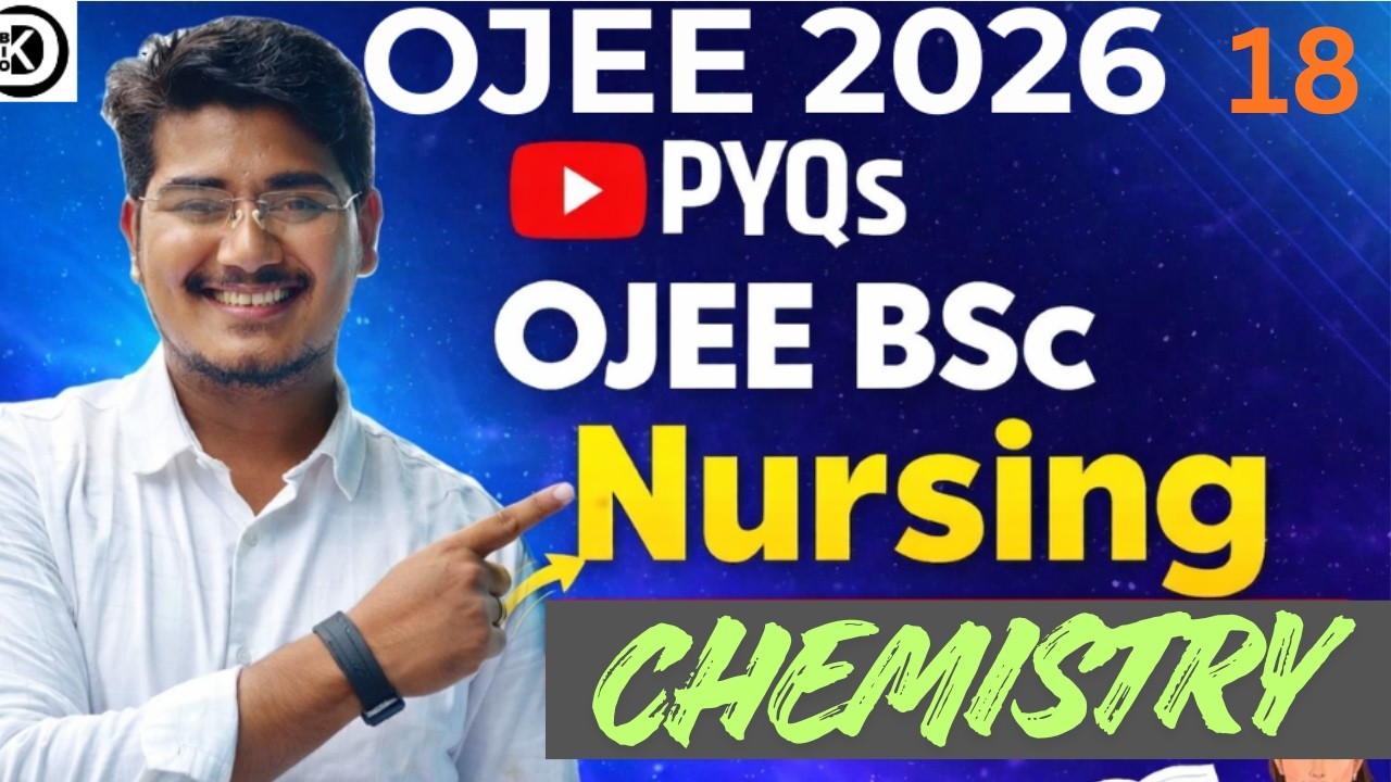 OJEE BSc Nurshing | Chemistry  | Previous Year Question Paper | OJEE PYQS | #ojee #dksbiology