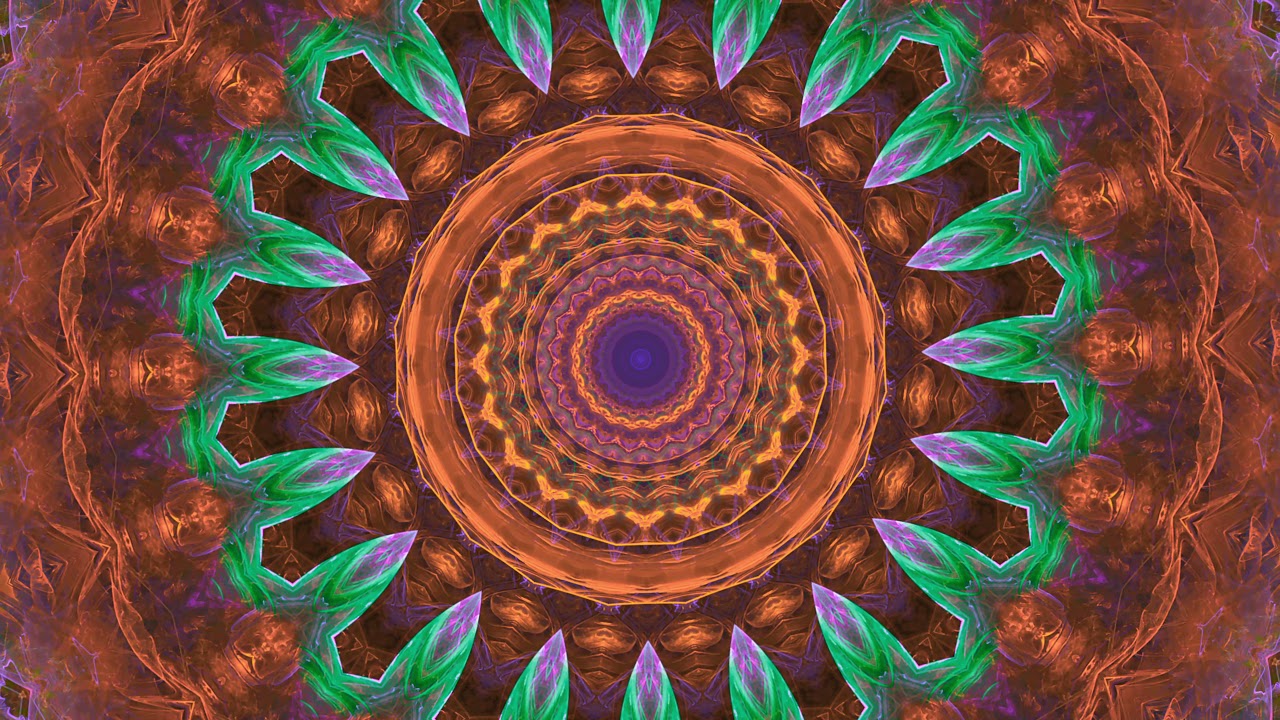 3 HRS of Healing Relaxing Meditation Music w 4K Psychedelic Visuals Mandala - Relieve Anxiety w Art