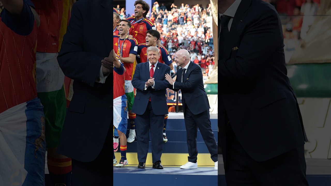 Boos and a linger on stage: Inside Trump's appearance at the World Cup final