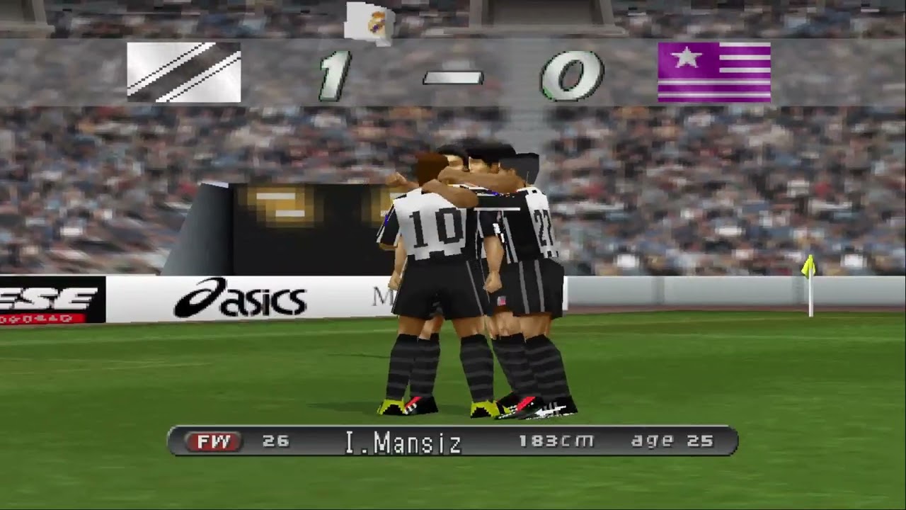 PLAYSTATİON 1/WİNNİNG ELEVEN 2002 / BEŞİKTAŞ - REAL MADRİD - SON 16 TURU - 1080p