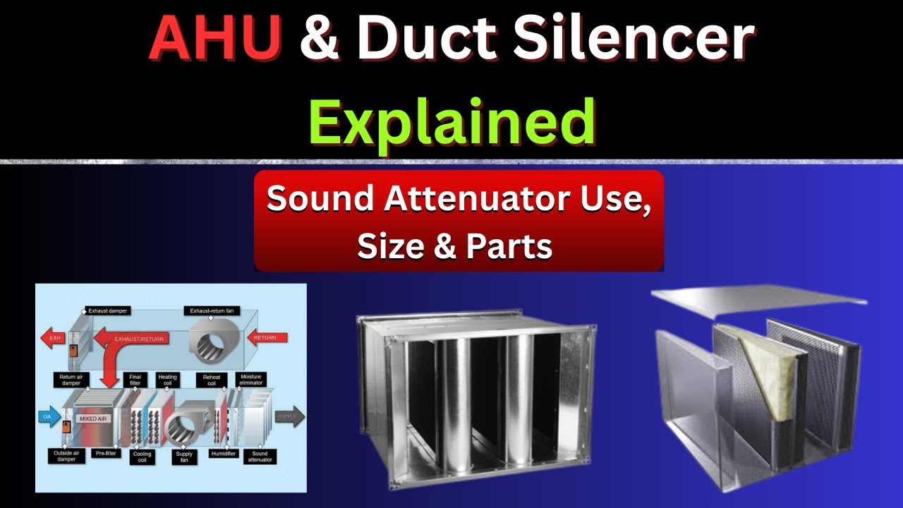 AHU & Duct Silencer Explained | Sound Attenuator Kya Hota Hai? Use, Size & Parts | HVAC Basics