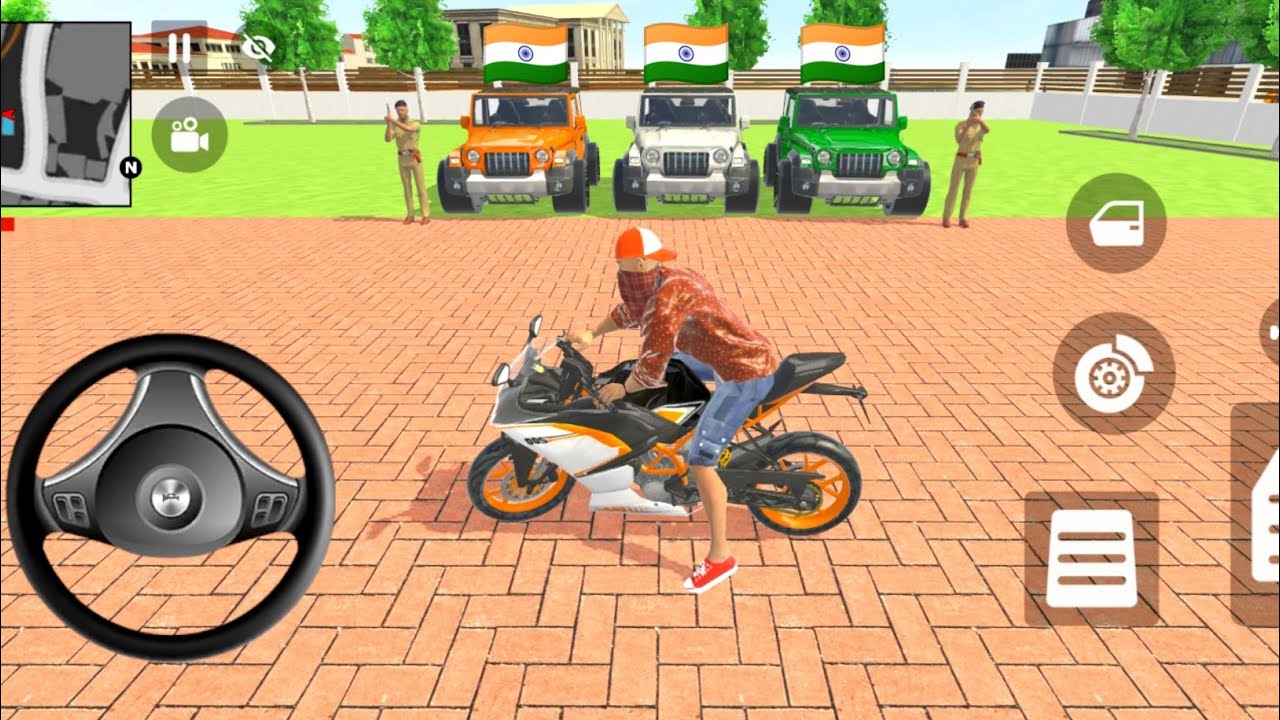 💲🇮🇳 Franklin Order 🤑 By 3️⃣ Indian Flag Colour 🇮🇳🎨 Thar 👑 in Indian 🇮🇳 bike Theft Auto Simulator 🎮