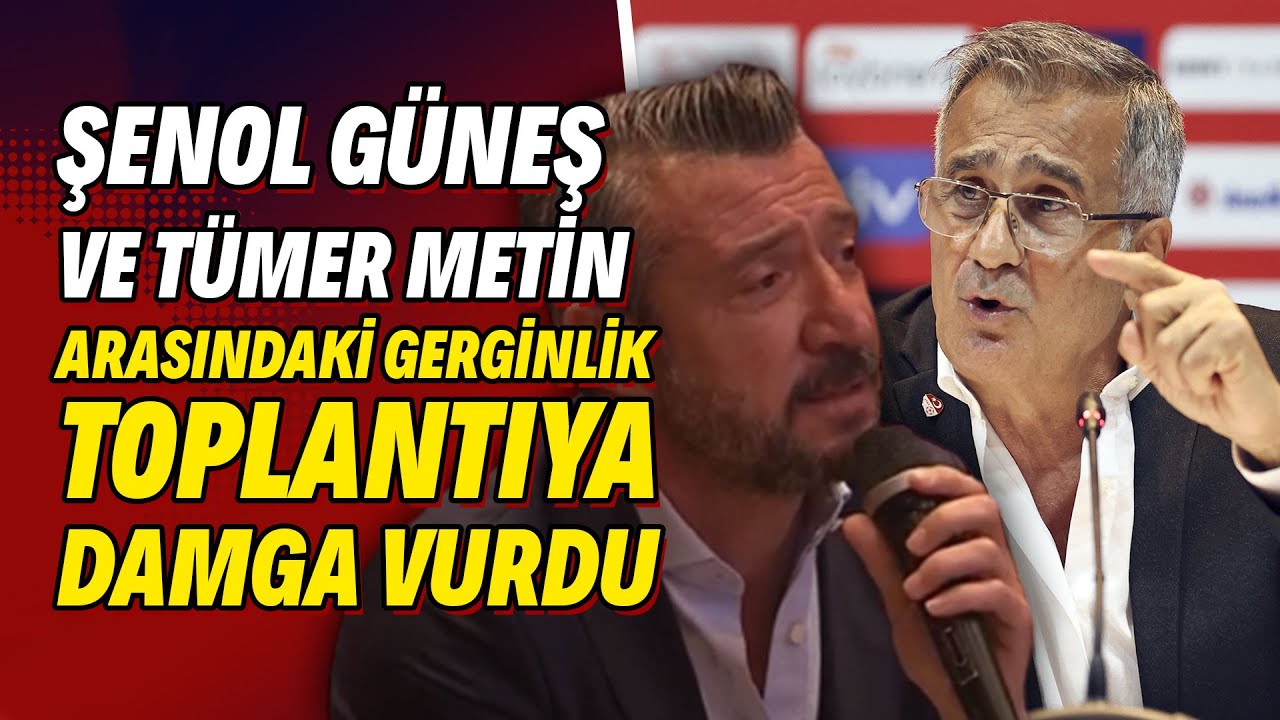 Basın toplantısında Şenol Güneş ve Tümer Metin arasında gergin anlar yaşandı! 'Ne cevabı istiyorsun'