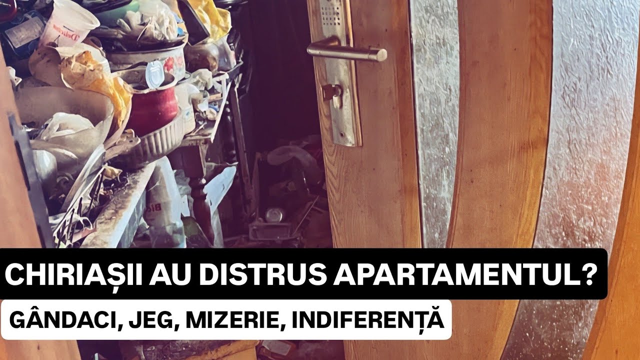 CHIRIAȘII au DISTRUS APARTAMENTUL? GÂNDACI, JEG, MIZERIE și INDIFERENȚĂ! Ce fac acum cu locuința?