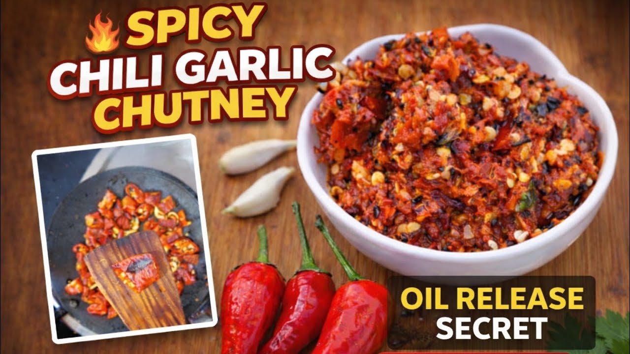 Lal Mirch Lahsun Chutney | Tawa Style Desi Recipe Step by Step