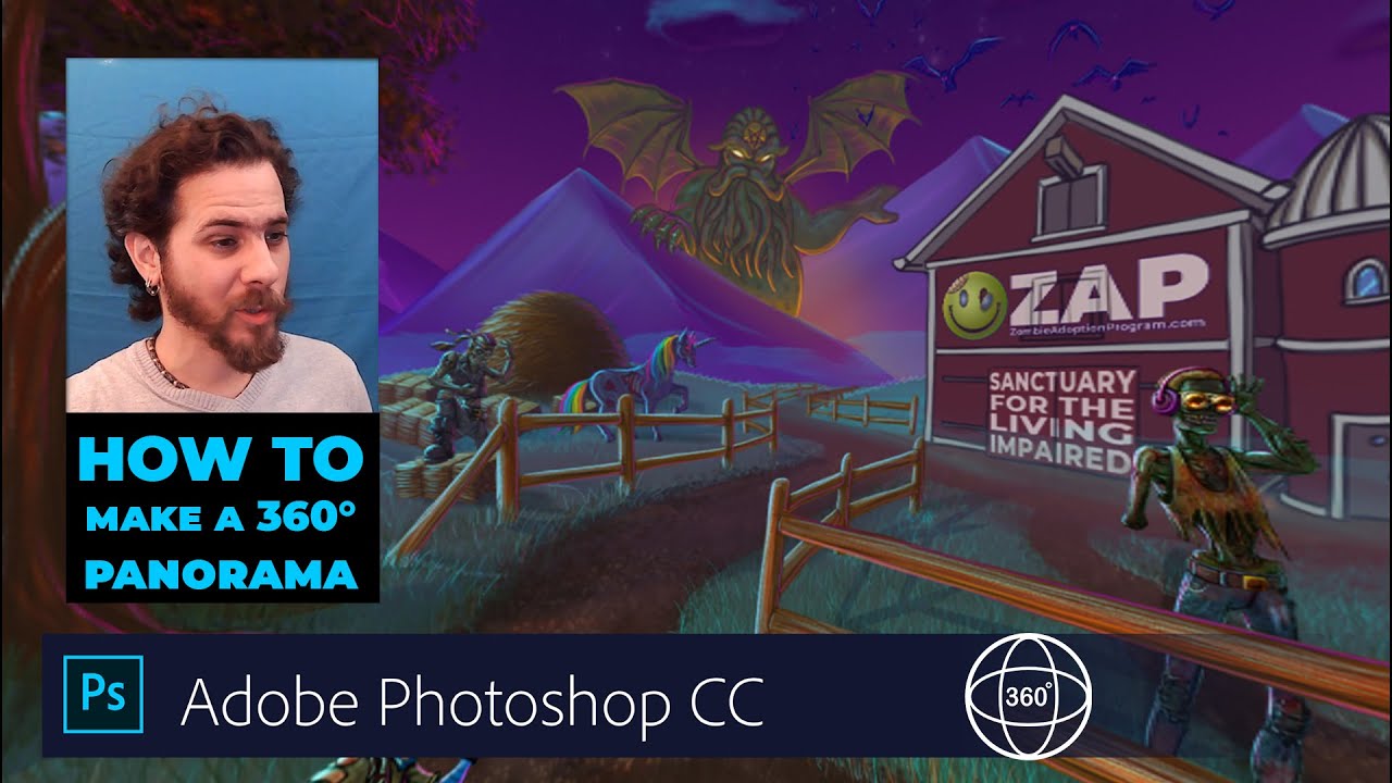 How to Make a 360° Panorama Illustration Using Adobe Photoshop