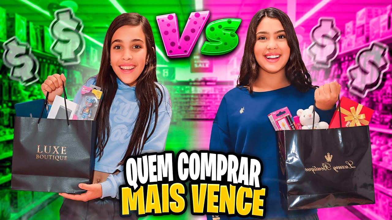 DESAFIO: QUEM COMPRAR COISAS MAIS LEGAIS COM $100 D&Oacute;LARES VENCE ! 