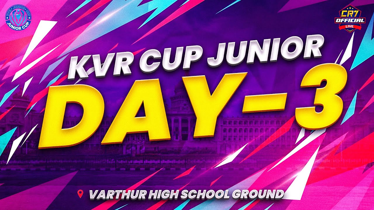BIGGEST UNDER 22 CRICKET TOURNAMENT | KVR CUP JUNIOR'S | DAY 3 | FLOOD - LIGHT MATCHES | VARTHUR