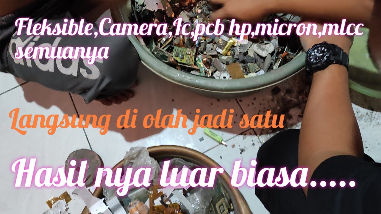 Mudah nya mendapat emas perak dan palladium dari limbah elektro PART 2(ILUM)