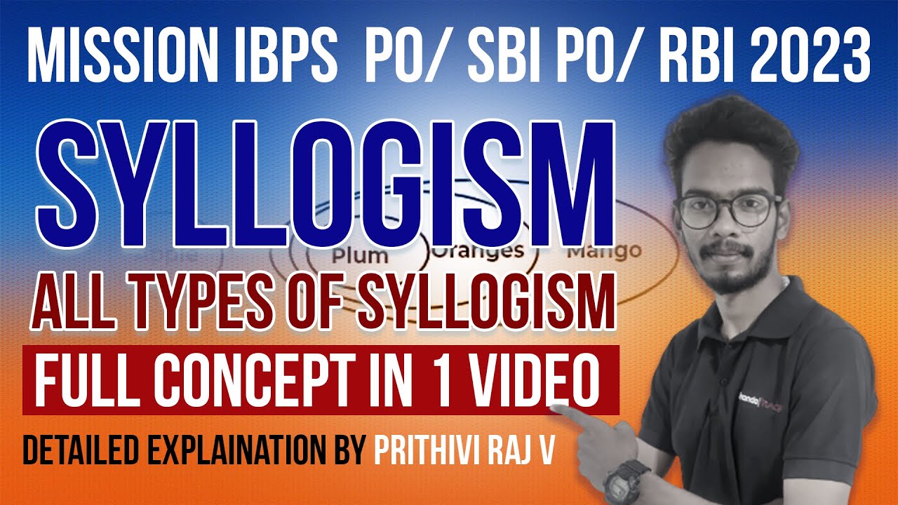 Syllogism | All Types of Syllogism | Full Concept in 1 Video by Prithvi Raj |  Veranda Race Banking