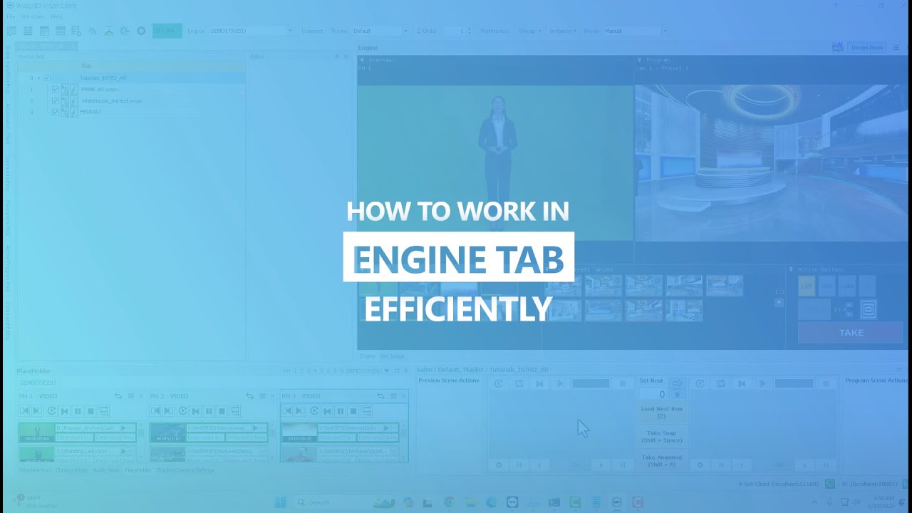 All-in-One Interface- Engine Tab for easy Virtual Production | Virtual Set Tutorial |