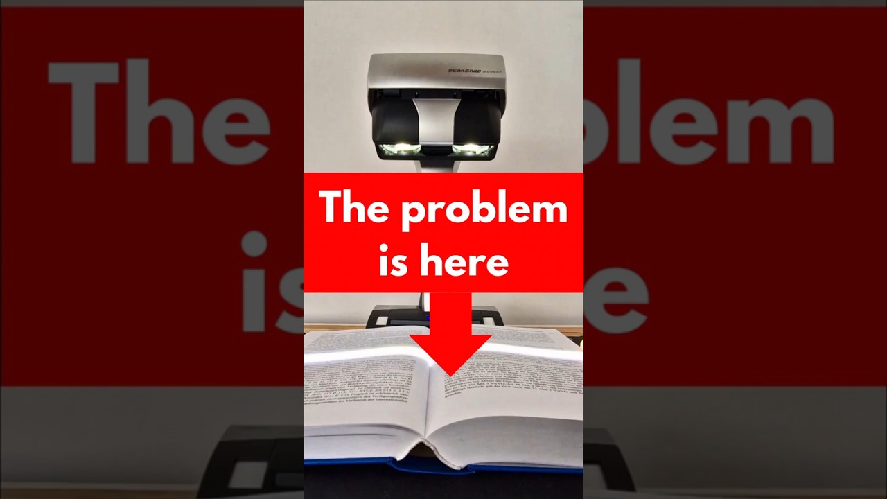 The Real Problem with Overhead Book Scanners #shorts