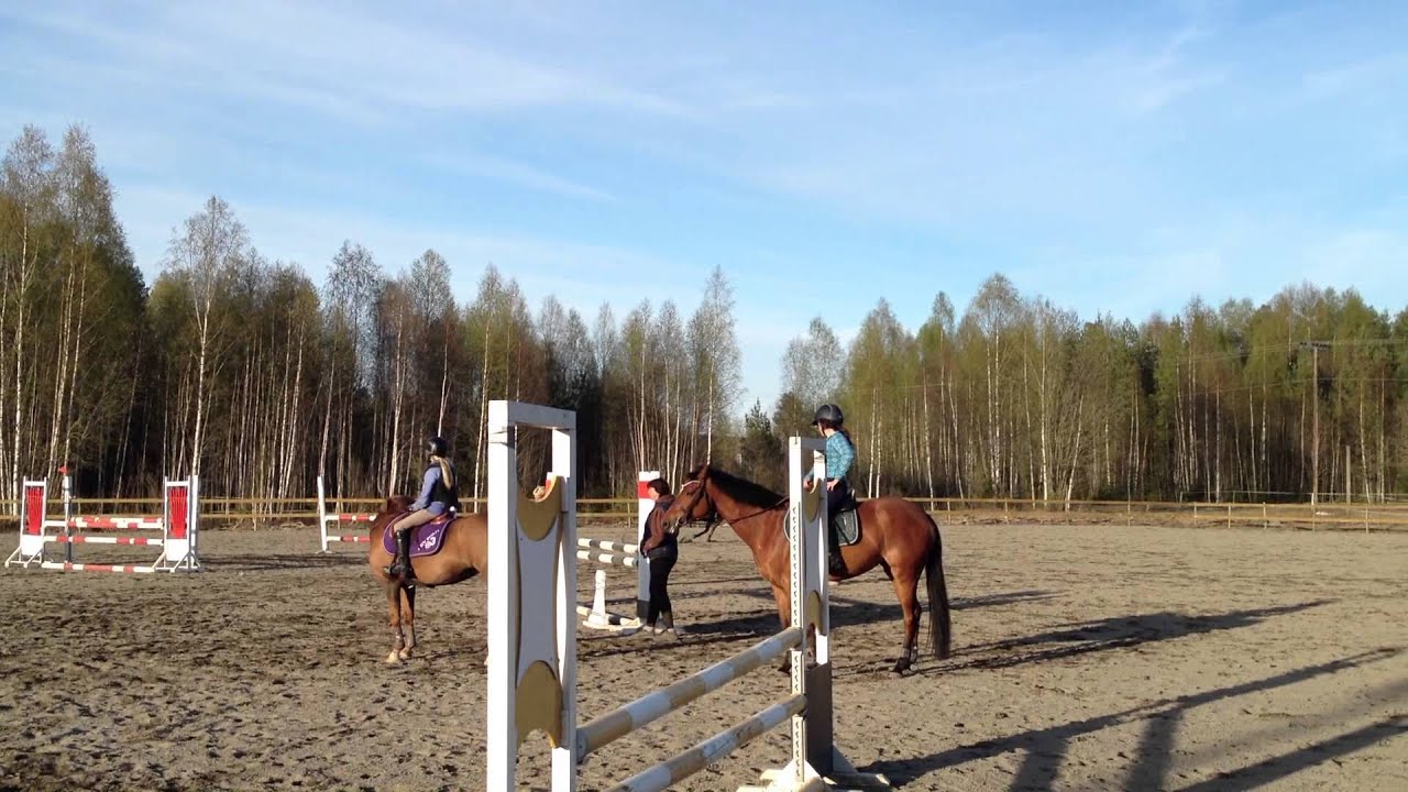 Woody og Iselin. sprangtrening 29 april. Danka trening_7