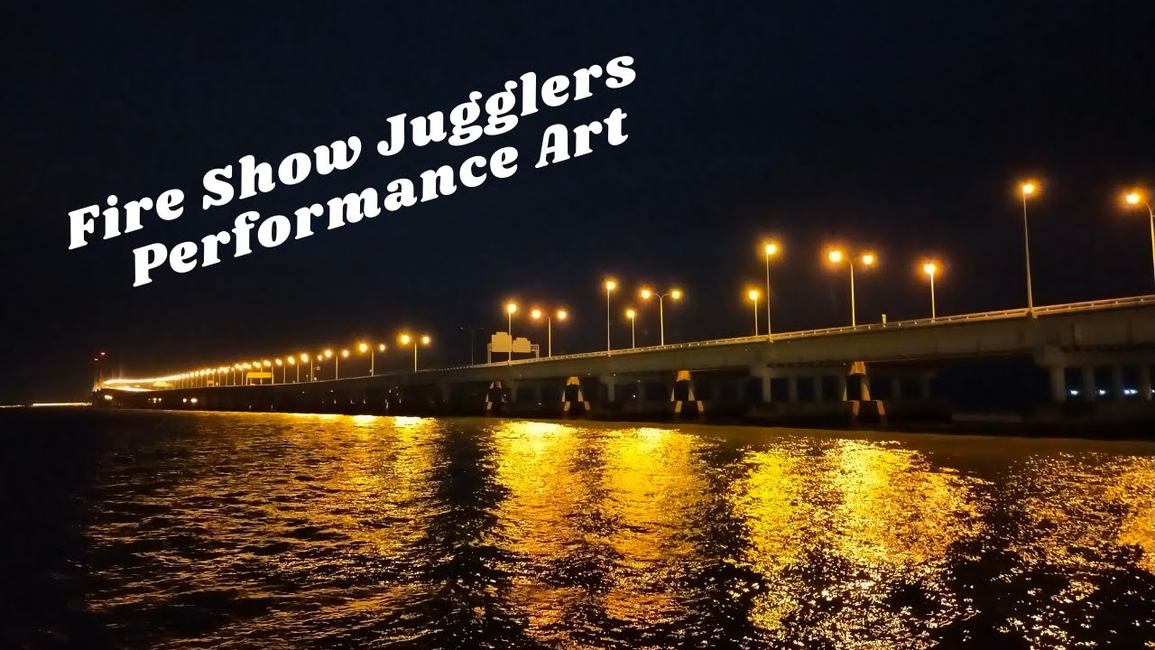 Penang Fire Show by Professional Jugglers Performance Art  [ davidgan explores ]