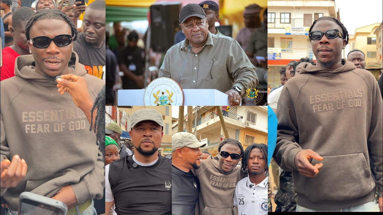 Stonebwoy Stormed Sunyani🔥Prez Mahama Resetting Agenda! Ndc Mp Mubarak & Stonebwoy Clean Sunyani.