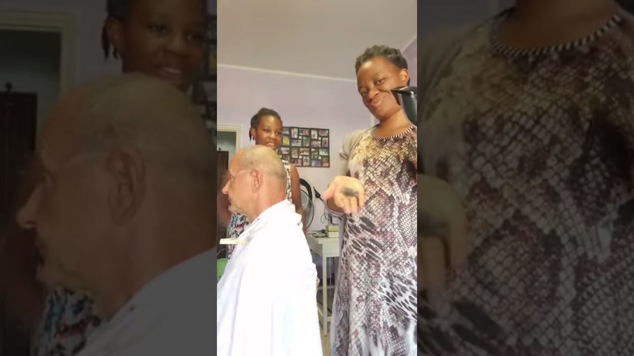 she asked to cut her step-father hair. #storts