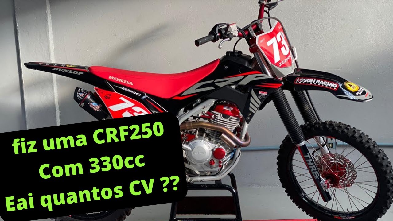Preparação CRF250 com 330cc