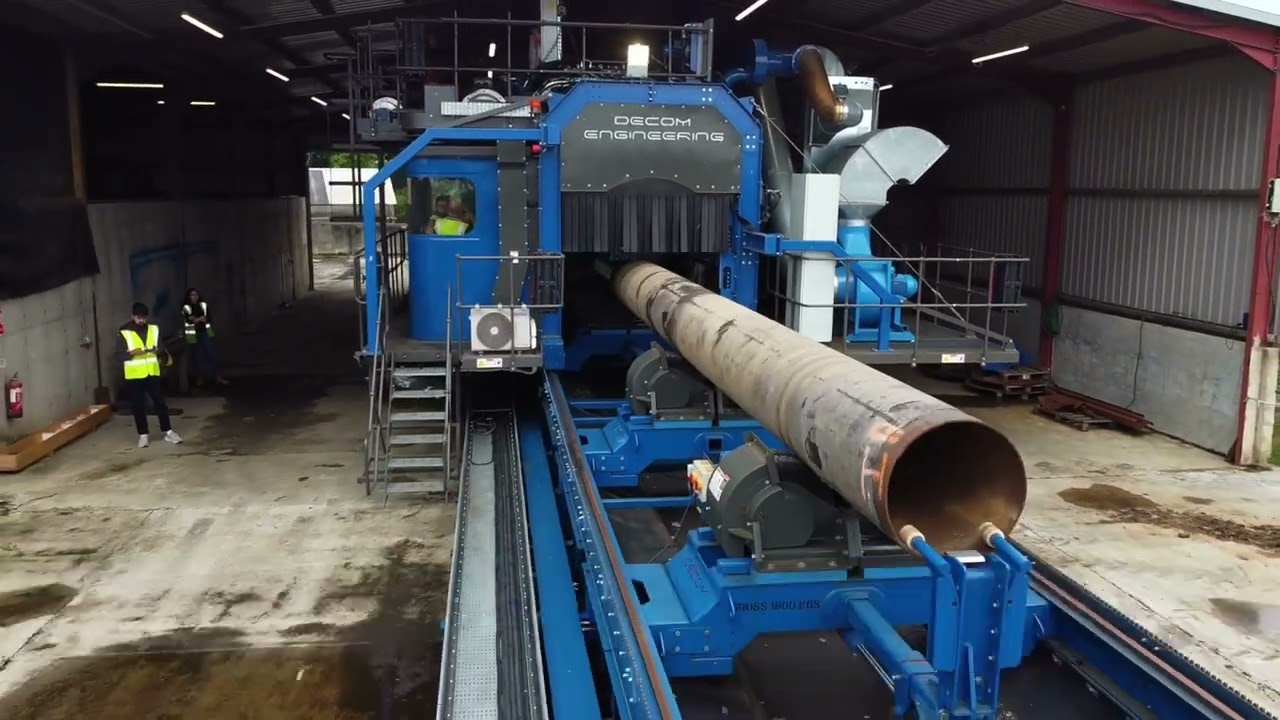 Decom's Coating Removal Machine (CRM) innovation streamlined OCTG recycling and repurposing.