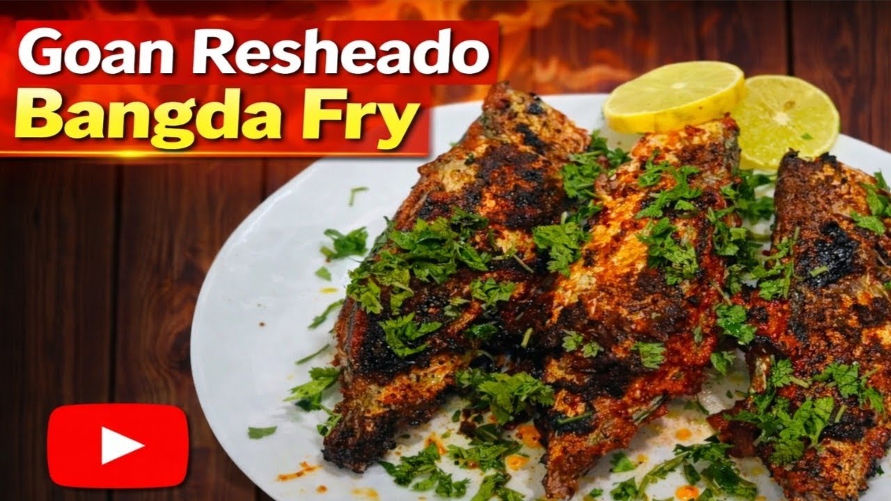 Goan Style Recheado Bangda Fry 😍 | Spicy Mackerel Fish Fry Recipe #goanfood 