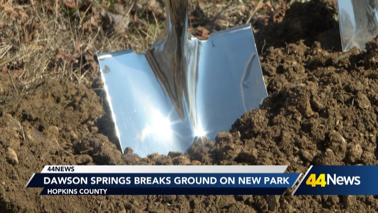 Groundbreaking for new pool and park in Dawson Springs