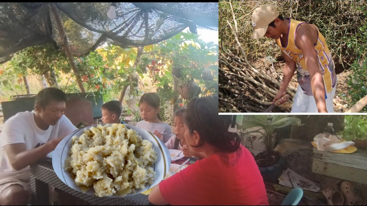 Nagmeryenda ng pagkaing gubat + nangahoy