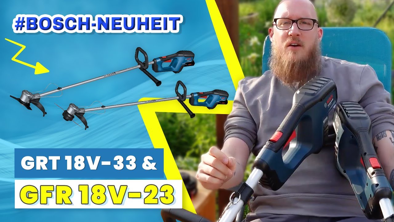 GRT 18V-33 Akku-Rasentrimmer & GFR 18V-23 Akku-Freischneider von BOSCH Professional! || ToolGroup