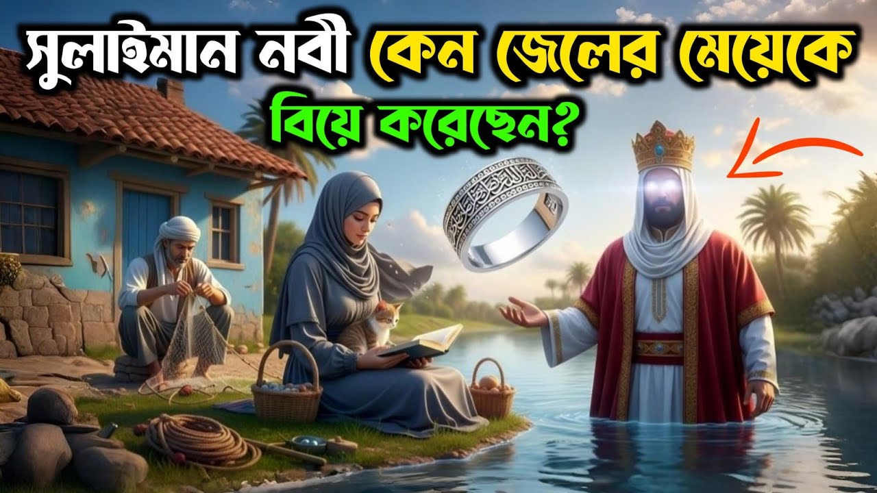 নবী সুলাইমান আঃ এর আংটি ও বাসর রাতে জেলের মেয়ের ঘটনা | ইসলামিক কাহিনী | Islamic Story