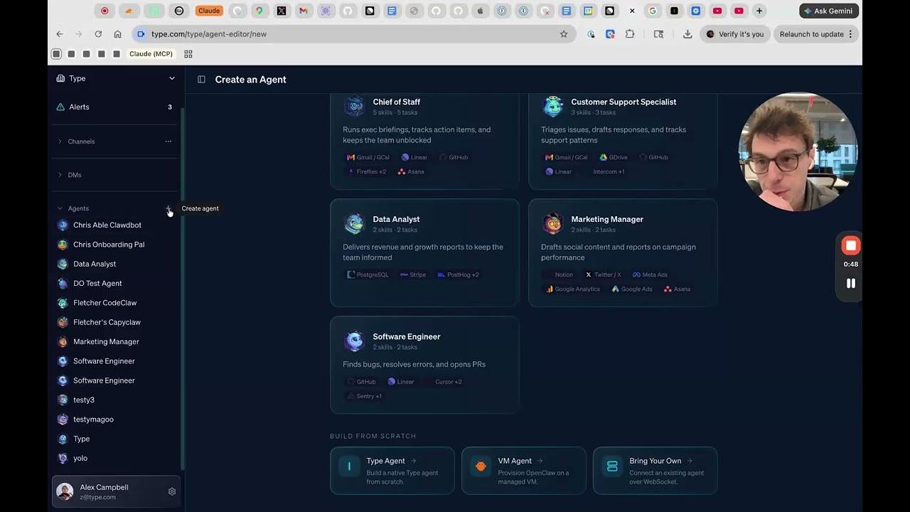 Exploring a Team Communication Platform with Agent Integrations