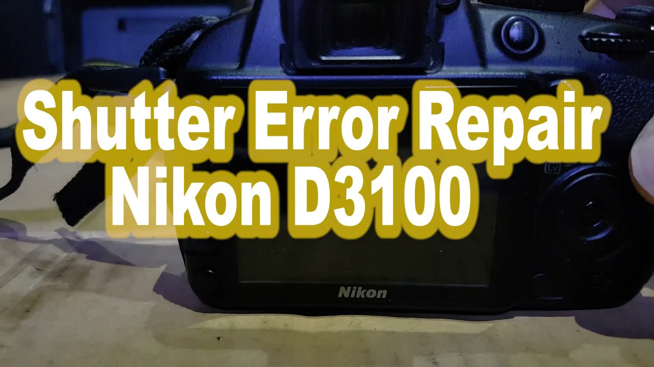 Nikon D3100  Error Press shutter release button again problem repair.