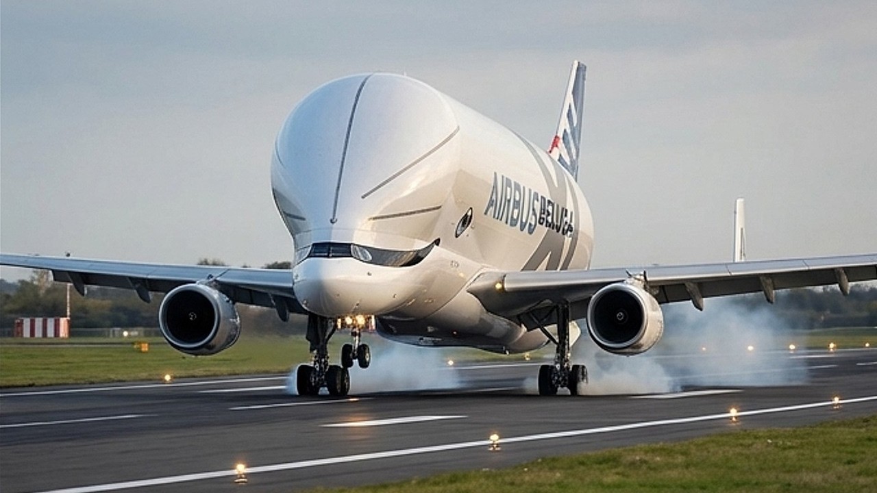 Watch the MASSIVE Airbus Beluga XL Up Close