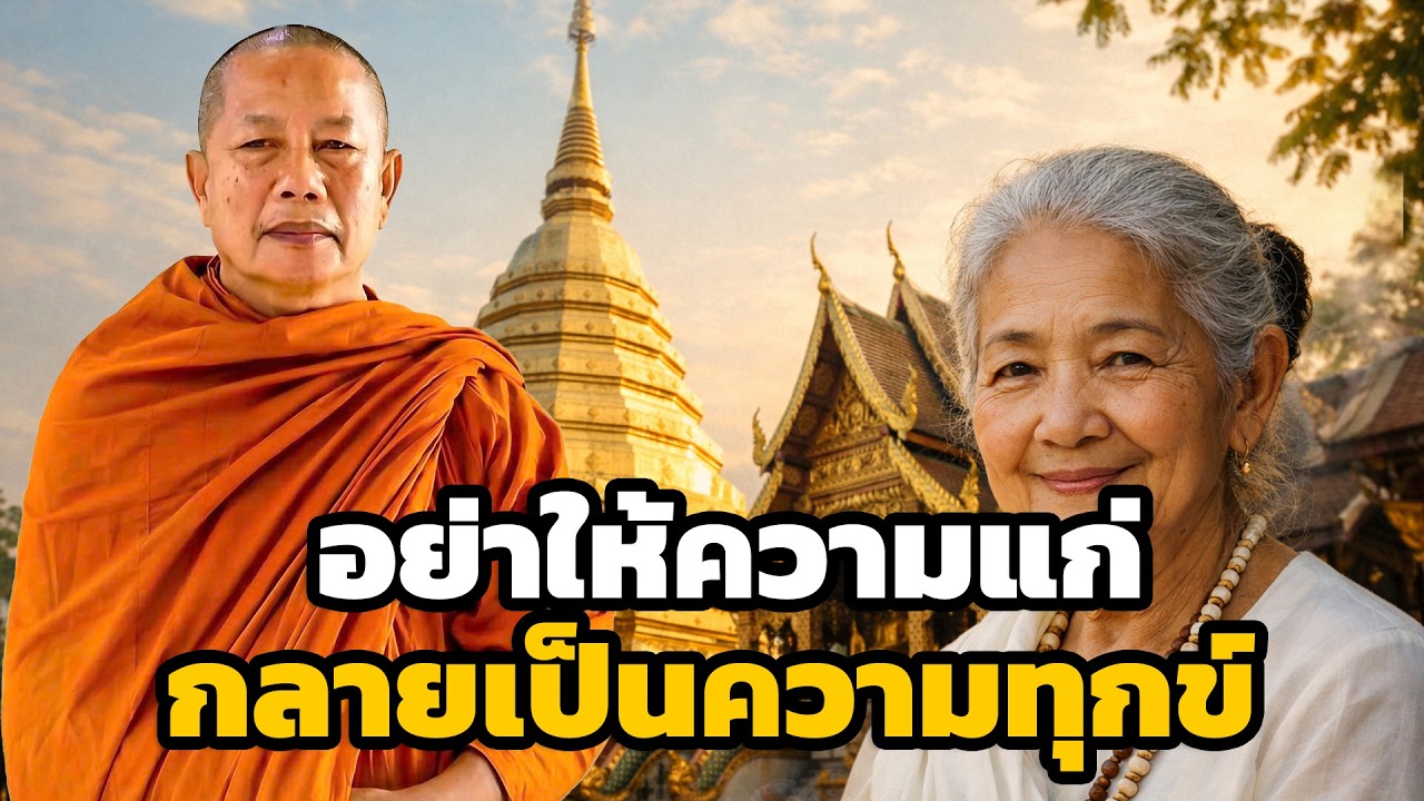 อย่าให้วัยแก่เต็มไปด้วยความทุกข์  ธรรมะคลายทุกข์ พระมหาบุญช่วย ปัญญาวชิโร 12